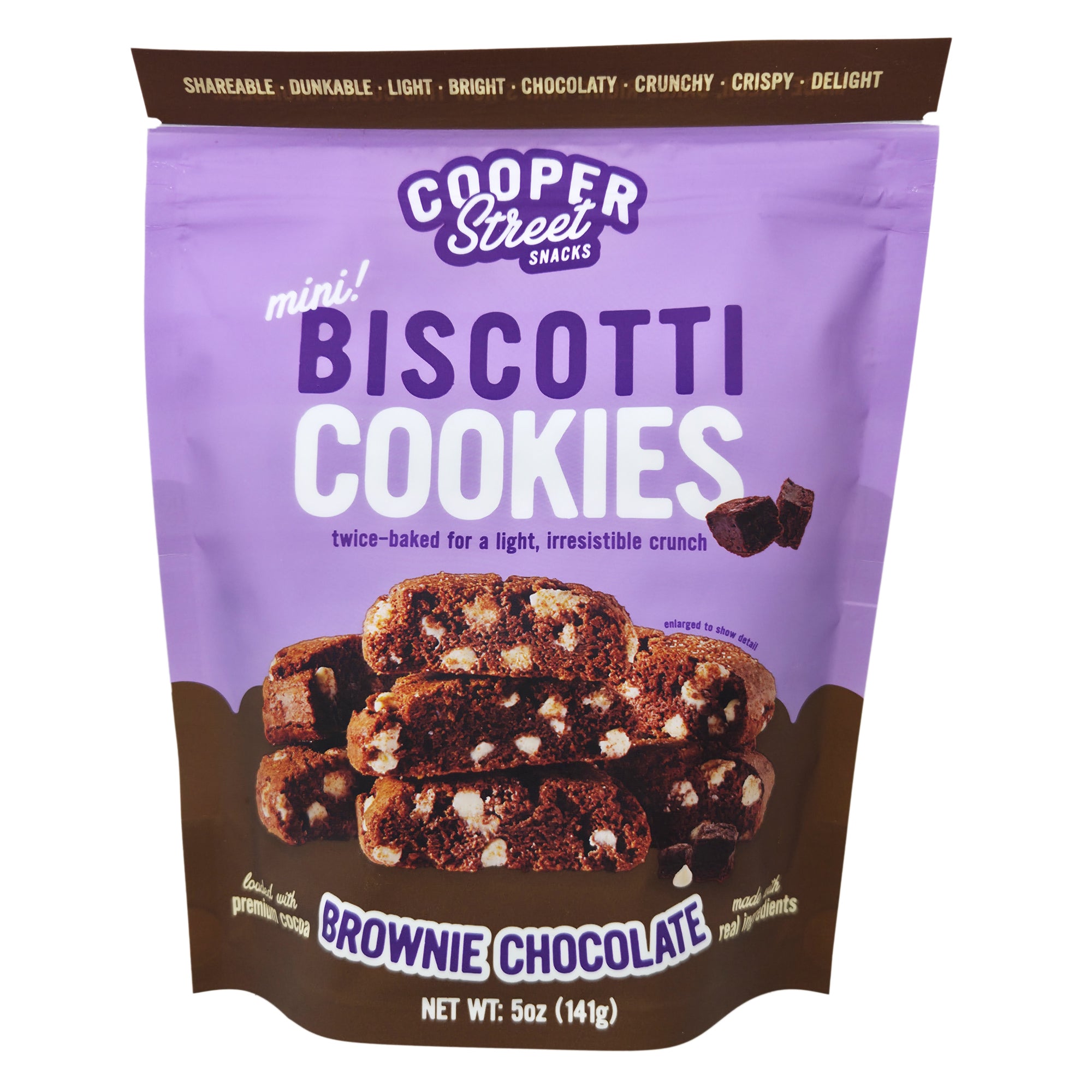 Cooper Street Snacks Twice Baked Brownie Chocolate Crunch Cookies - 5oz.